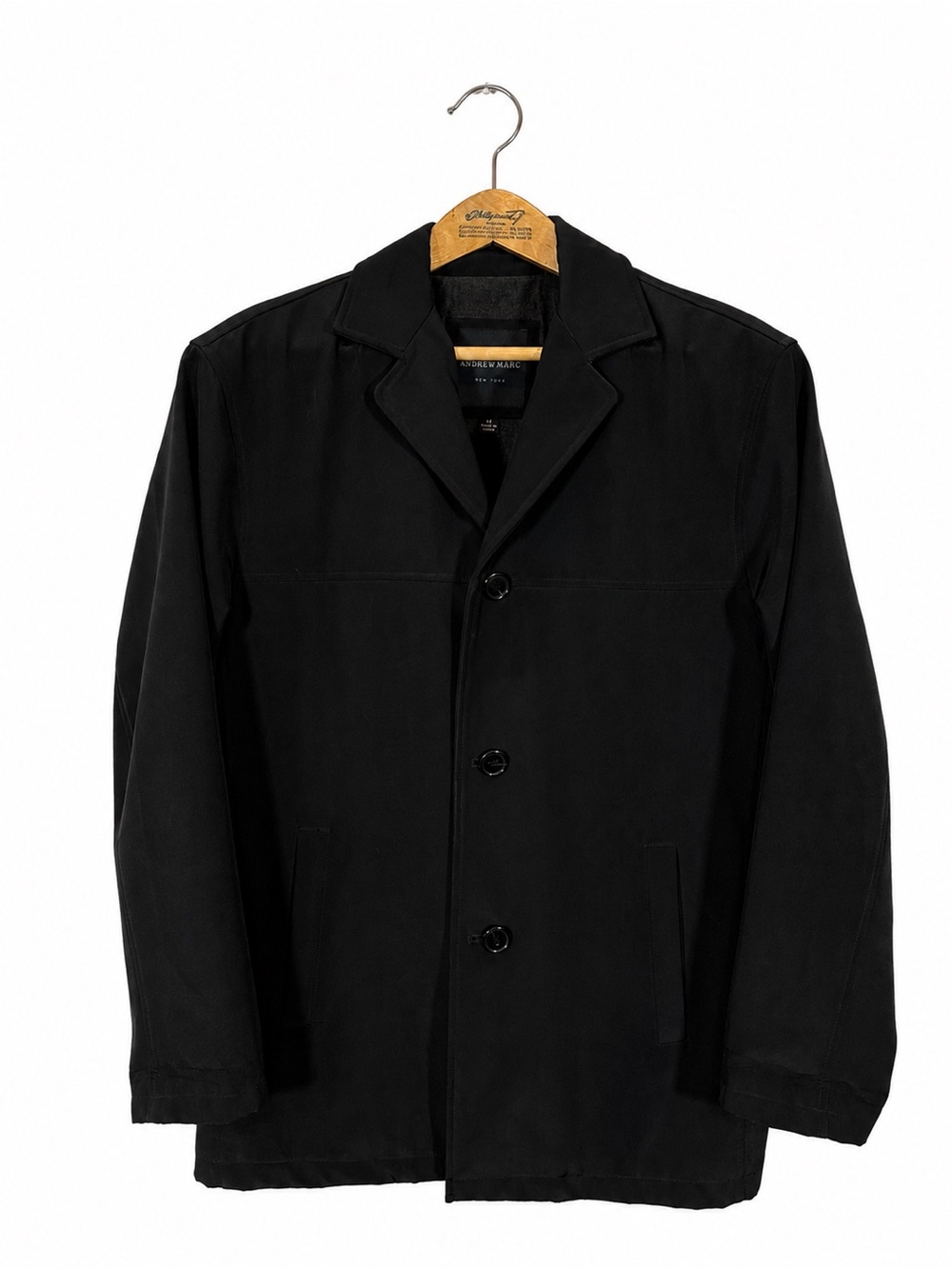 Andrew Marc Classic Pea Coat Jacket Medium Refined Outerwear Streetwear Rakish